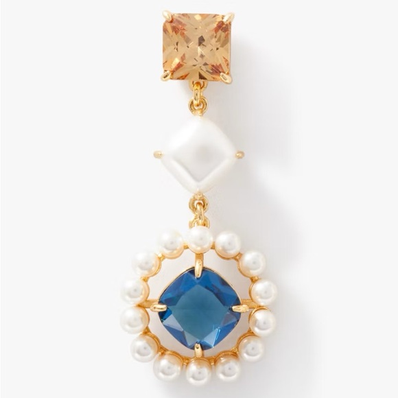 KATE SPADE Asymmetrical Victoria Linear Drop Earrings - Picture 2 of 6